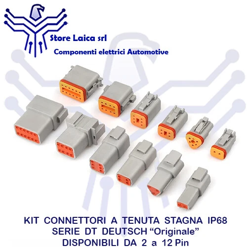Deutsch Connector Series DT06 - DT04 Waterproof Auto Moto Nautical Camper 1 Pc - Image 1 of 1