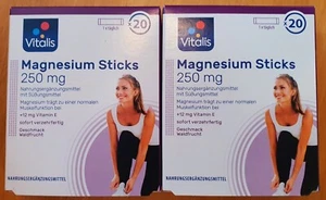Vitalis Magnesium-Direkt-Stiks 250 mg NEU zwei Packungen - Bild 1 von 2