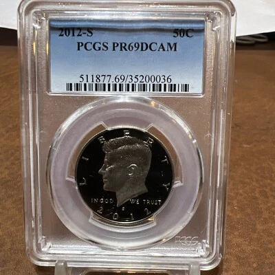 2012-S Proof Kennedy Half Dollar PCGS PR69CAM - Image 1 of 2