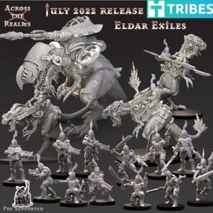 Across the Realms: Eldar Exiles - 32mm 3D Printed Resin Miniatures - Picture 1 of 10