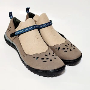 Jambu Brooks Taupe Leather Hiking Mary Jane All Terrain Flat Shoes Wms 10M US - Picture 1 of 24