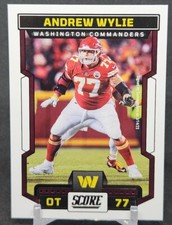 2023 Panini Score Football Andrew Wylie Base Card #300 Washington Commanders