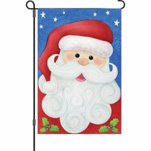 Weihnachten Jolly Santa Haus Flagge Weihnachtsmann Sterne Stechpalme Premier Drachen - Bild 1 von 1