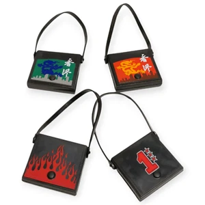 1/6 Scale BLACK SHOULDER BAG for 12" Figure Accessory Toy Hong Kong Lot of 4 - Picture 1 of 5