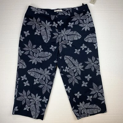 Pantalón evan picone mujer talla 20w pierna recta elástico "Americana" estampado floral Foto 1 de 4