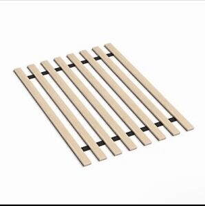 0.68-Inch Vertical Mattress Support Wooden Bunkie Board/Bed Slats, Twin, Beige