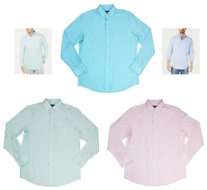Club Room Solid Color Cotton Stretch Men's Long Sleeve Button Down Shirt NWT - Picture 1 of 4