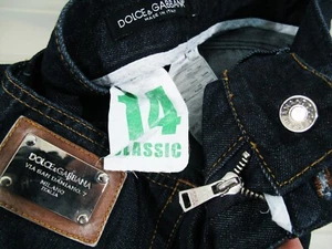 LO ÚLTIMO ITALIA UNISEX D&G DOLCE GABBANA 14 CLÁSICOS RECTOS ELÁSTICOS Jeans 48 o 30x31 - Imagen 1 de 18