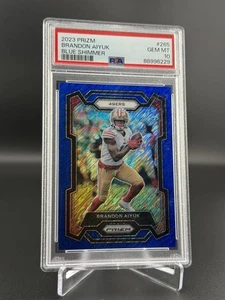 2023 Panini Prizm - Brandon Aiyuk #265 Blue Shimmer Prizm /25 Gem PSA 10 *POP 1* - Picture 1 of 2