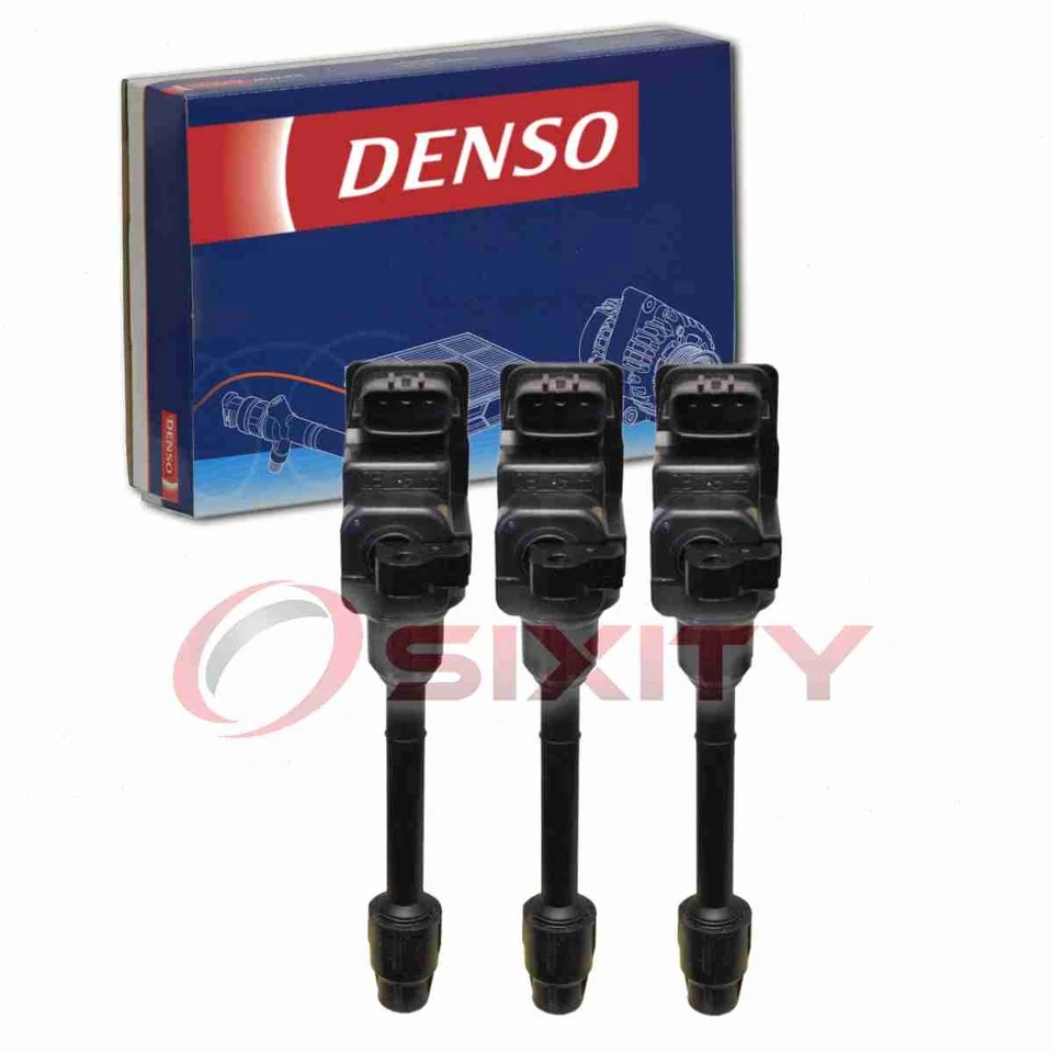 Bobinas de encendido directo derecho Denso de 3 piezas para Infiniti I30 1996-1999 3,0 L V6 bs Foto 1 de 4