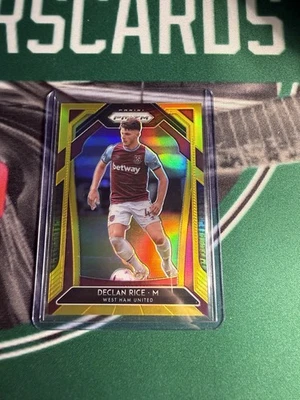 2020-21 Panini Prizm Premier League Base Prizms Gold #188 Declan Rice /10 - Image 1 of 2