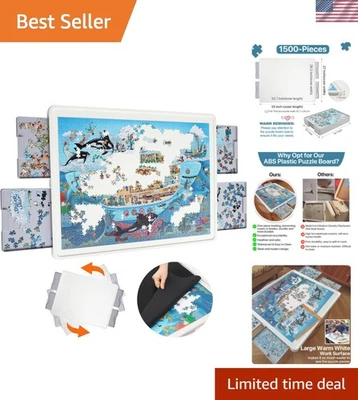 旋转拼图板带内置整理抽屉-完美礼物 — 第 1/4 张图片