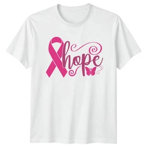 Fight Breast Cancer Awareness Ribbon Unisex Grafik T-Shirt Top - Bild 1 von 11