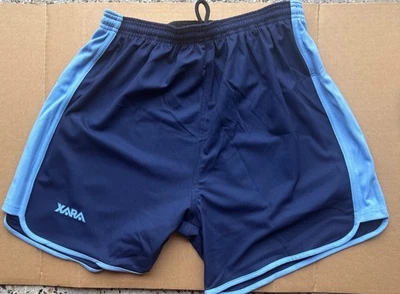Новые винтажные футбольные шорты Xara, для взрослых M, темно-синие с синей отделкой Carolina - Изображение 1 из 4