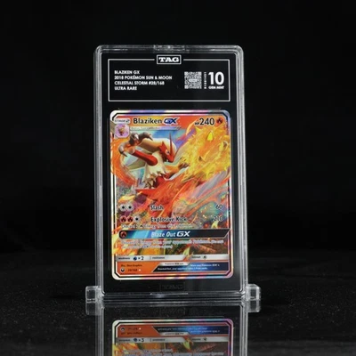 TAG 10 | Blaziken GX Ultra Rare 28/168 | Celestial Storm - Image 1 of 3