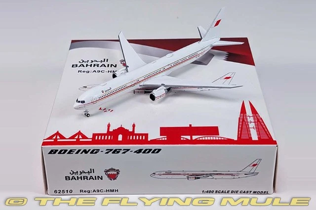 Panda Models 1:400 767-400ER Bahrain Royal Flight A9C-HMH - Image 1 of 1