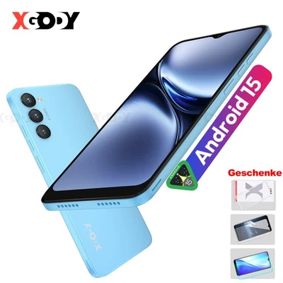 2025 Neu Smartphone Handy Android 15 6,5 Zoll Ohne Vertrag 2SIM 8-Core 7+16GB 4G - Bild 1 von 4
