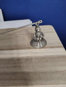 Unbranded Candle Pewter Metal Santa 2" Candle Snuffer Christmas - Picture 1 of 5