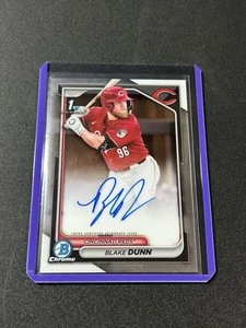 2024 Bowman Chrome Prospect Autograph Blake Dunn Auto Cincinnati Reds #CPA-BD E3 - Bild 1 von 2