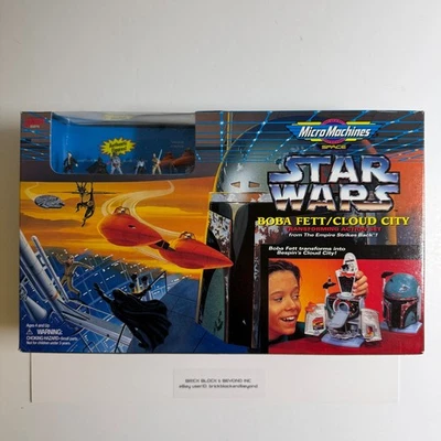 1996 Galoob Star Wars Micro Machines Boba Fett Cloud City juego de acción nuevo sellado Foto 1 de 4