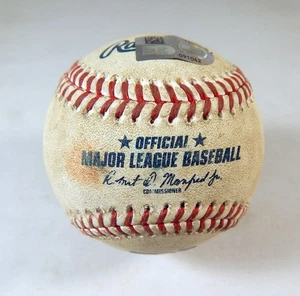 2022 Cincinnati Reds Miami Marlins Game Used Baseball Jacob Stallings Double - Picture 1 of 4