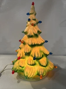 Vintage Blasform Weihnachtsbaum Union Products Urlaub Retro Deko 13 Zoll komplett - Bild 1 von 6