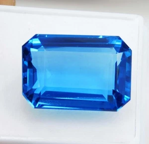 Gema suelta corte esmeralda espinela azul cobalto natural 23,30 quilates Sri Lanka CERTIFICADA - Imagen 1 de 9