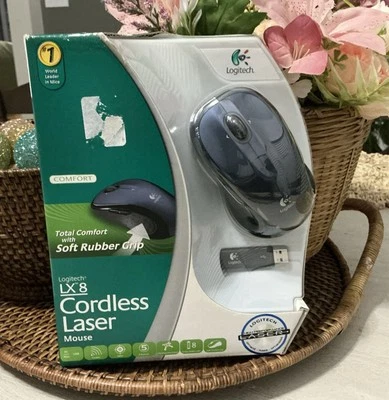 Logitech LX8 Cordless Laser Mouse USB PC/MAC Comfort Grip. (NEW IN BOX 2007) - Image 1 of 4