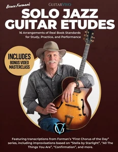 Solo Jazz Guitar Etudes: 16 Arrangements of Real Book Standards for Study, Pract - Picture 1 of 1
