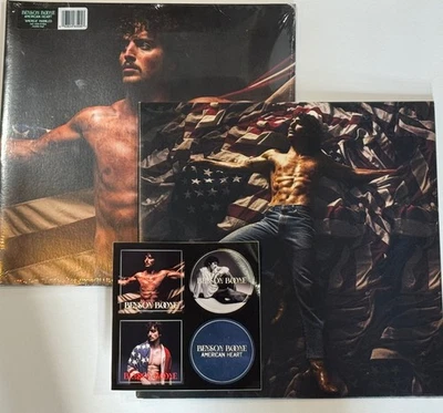 Benson Boone - American Heart  Blue, Colored Vinyl, Red, White - Image 1 of 4