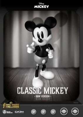 Disney Mickey Classique Version B&w Version 21 cm4711061151179 Beast Royaume Kba - Photo 1/4
