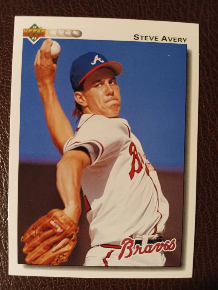STEVE AVERY ATLANTA BRAVES 1992 UPPER DECK BASEBALL CARD #475 - Image 1 of 1