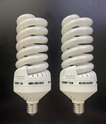 Photo Studio 70W 5400K CFL Light Bulb. Set of 2. (70W - 350W Equivalent) Softbox - Image 1 of 4