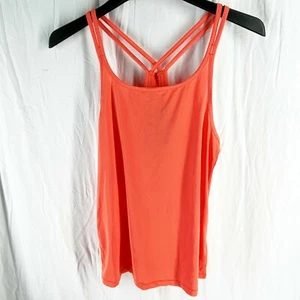 ASICS Womens Orange Crossback Tank Top - Picture 1 of 6
