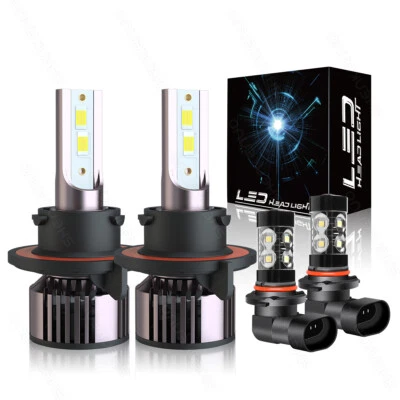 Para Dodge Caliber 2007 2008 2009 6000K Combo 4 piezas faros LED + bombillas antiniebla Foto 1 de 4