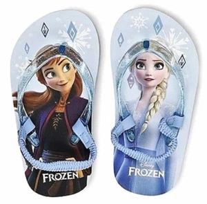 Chanclas sandalias de playa DISNEY FROZEN NUEVAS CON ETIQUETAS talla para niños pequeños 5-6, 7-8 o 9-10 - Imagen 1 de 4