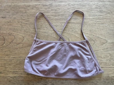 Bralette Free People Taupe XS estilo bandeau sin espalda delantero nuevo sin etiquetas Foto 1 de 2