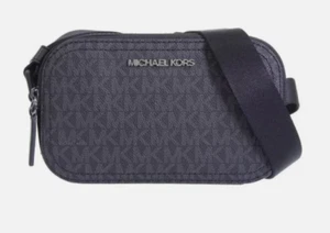 Michael Kors Cooper Signature Logo Zip Camera Bag Admiral Blue NWT $248 - Picture 1 of 8