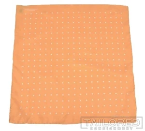 TURNBULL & ASSER Orange Gepunktet Seide Herren Luxus Einstecktuch Einstecktuch - Bild 1 von 3