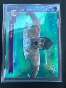 2024 TOPPS CHROME OLYMPIC USA MARK SPITZ AQUA REFRACTOR /199 SWIMMING - Picture 1 of 1