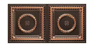 210-24x48 Laurel Wreath PVC 2' x 4' Glue-up or Lay-in Ceiling Tile, Pack of 1... - Picture 1 of 8