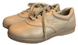 Angel Steps bequeme Oxford-Schnürschuhe 9,5 W Farbe taupe ~ gebraucht, in einwandfreiem Zustand - Bild 1 von 5