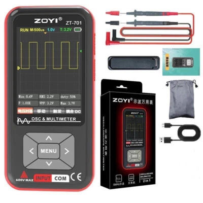 ZT-701 5MHz Multifunctional Oscilloscope Multimeter 3.2" IPS Color Screen my23 - Image 1 of 3