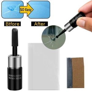 Automotive Glass Nano Repair Fluid Fix Car Windshield Resin Chip Crack Tools Kit - Picture 1 of 9