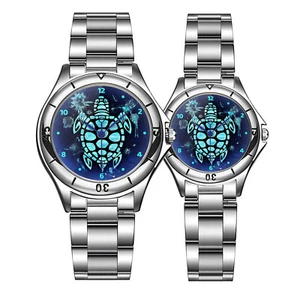 Reloj Tortuga Azul | Reloj Tortuga Oceánica para Hombres y Mujeres | Reloj de Regalo Amante de las Tortugas - Imagen 1 de 5
