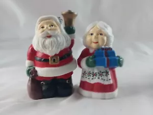 Salero y pimentero vintage de Navidad Santa y Sra. Decoración navideña cláusula - Imagen 1 de 6