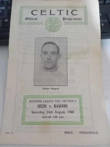 Celtic v Rangers programmes 1968 & 1969 *choose from list* - Picture 1 of 4