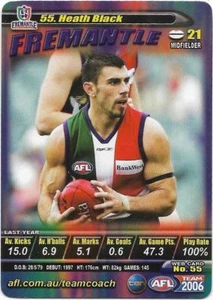 2006 TeamCoach (55) Heath BLACK Fremantle - Picture 1 of 1