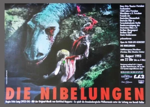 Die Nibelungen 1924 Fritz Lang Film Wiederaufführung  Plakat 1993 84x59 cm P784 - Bild 1 von 1