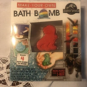 new Jurassic World Bath Bomb T Rex Set 4 Gifts Party Build Your Own Crafts gift - Picture 1 of 2